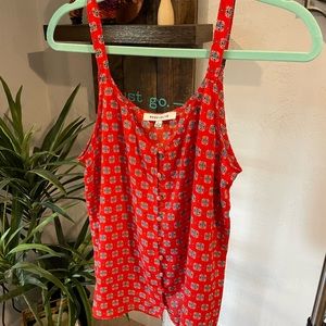 Rose + Olive tank top